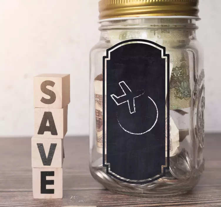 Sticker ardoise étiquette tableau noir - TenStickers