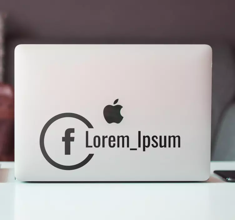 Sticker vitrine personnalisé Facebook - TenStickers