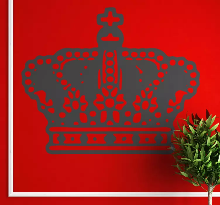 Sticker silhouette couronne royale - TenStickers