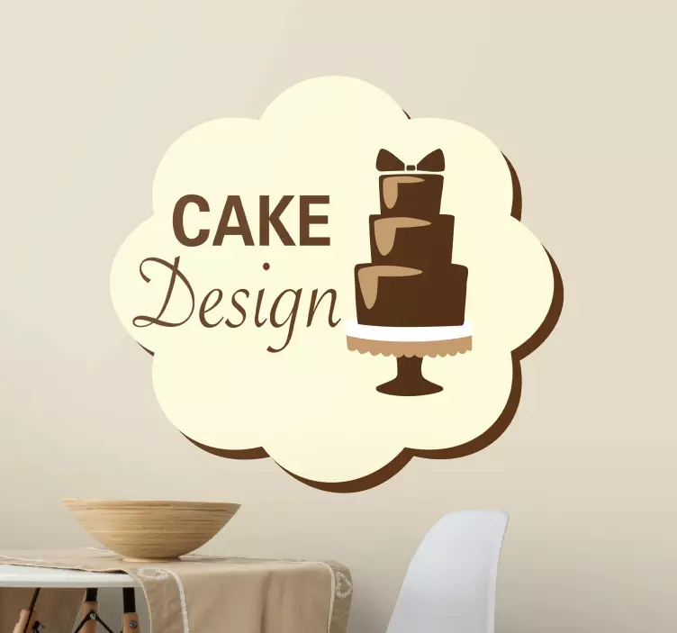 Sticker cake design - TenStickers