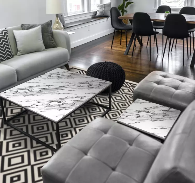 Sticker objet surface en marbre sophistiquée - TenStickers