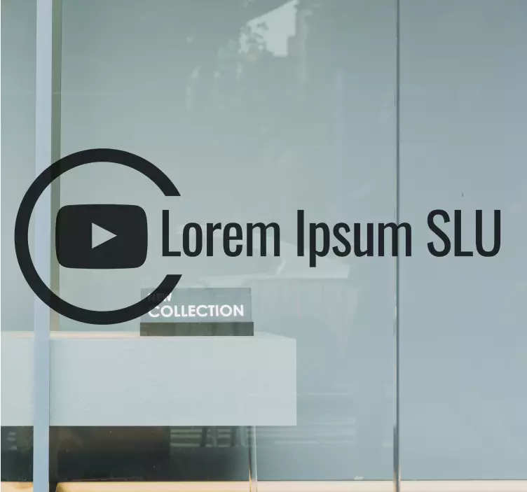 Sticker vitrine YouTube personnalisable - TenStickers