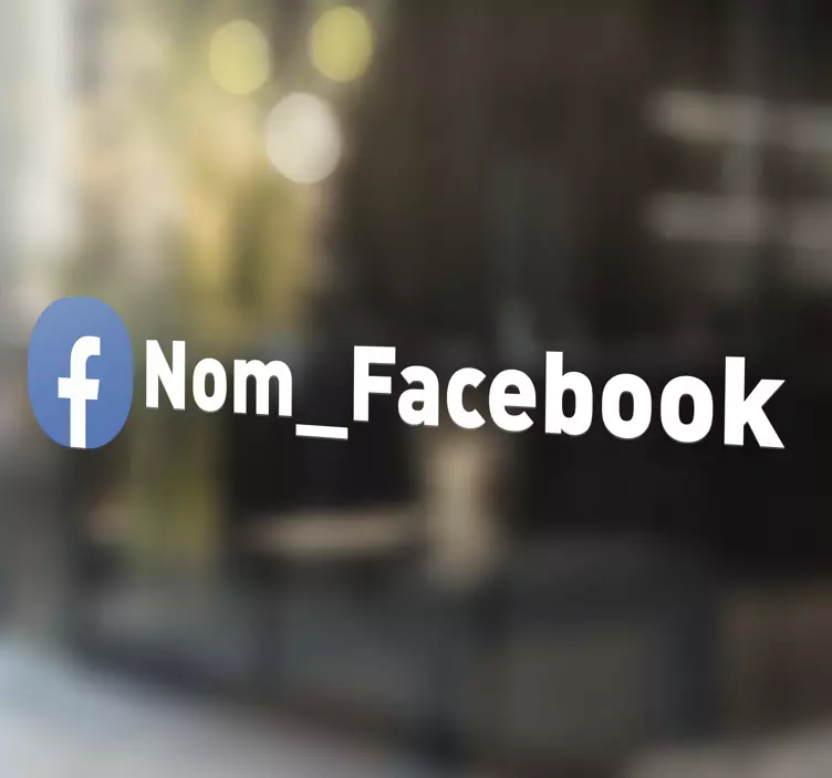 Sticker Personnalisé kit facebook - TenStickers