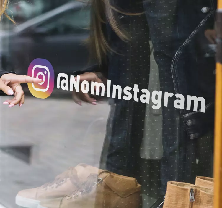 Sticker Personnalisé nom kit instagram - TenStickers