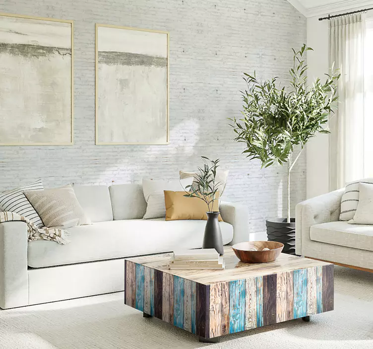 Sticker Meuble Bois Peint - TenStickers