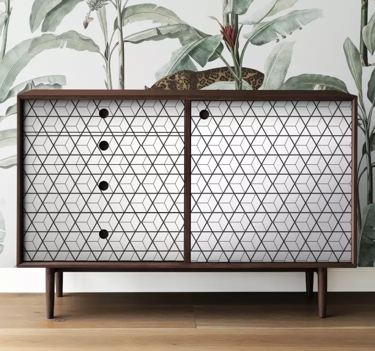 Sticker meuble motif scandinave - TenStickers