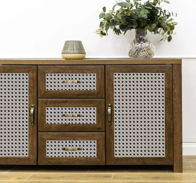 Adhésif meuble motif de feuille contemporain - TenStickers