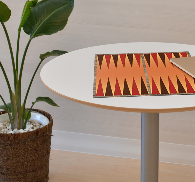 Adhésif meuble backgammon - TenStickers
