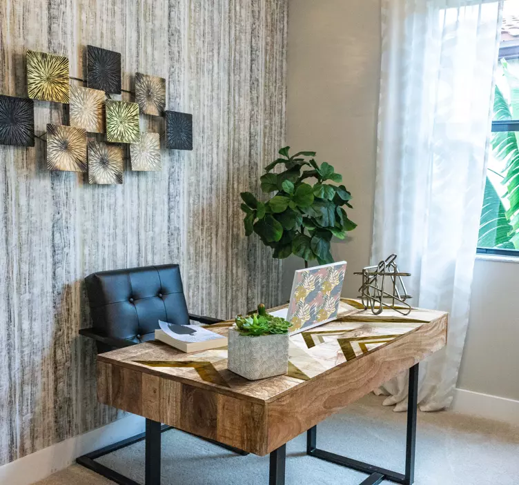 Sticker ordinateur portable motifs de feuilles botaniques - TenStickers