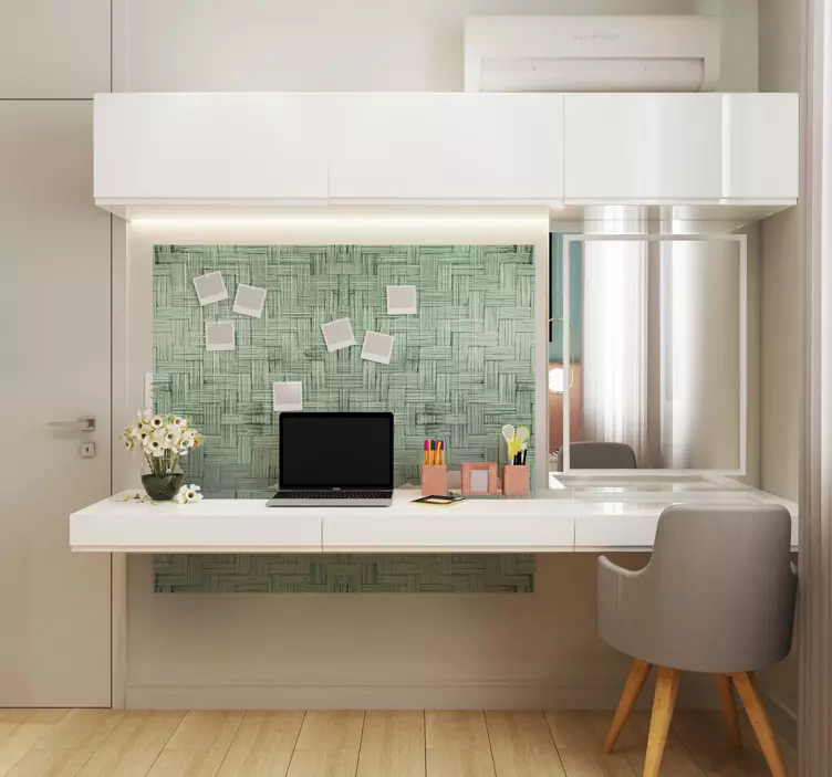 Sticker bureau surface texturée tissée - TenStickers