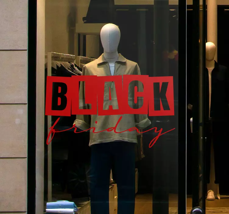 Sticker soldes Black Friday - TenStickers