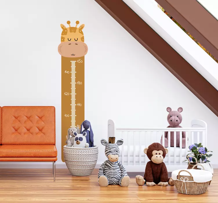 Sticker mural toise girafe boho - TenStickers