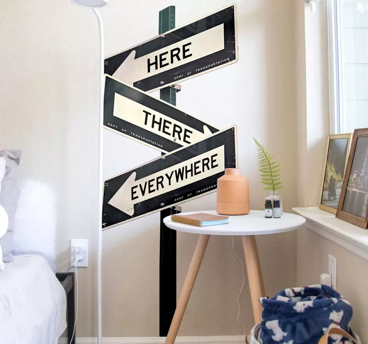 Sticker panneau de signalisation street signs - TenStickers