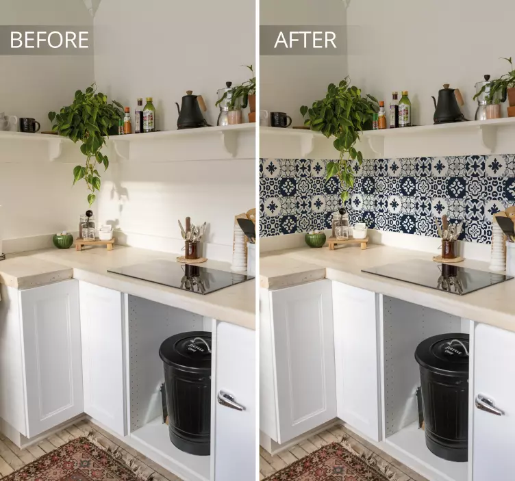 Sticker déco motifs géométriques marins - TenStickers