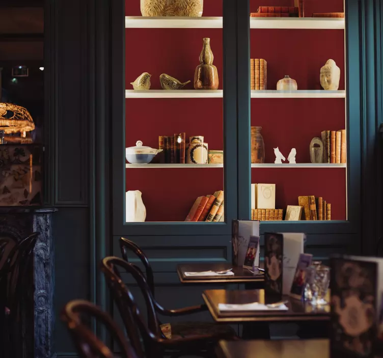 Adhésif meuble couleur rouge cerise - TenStickers