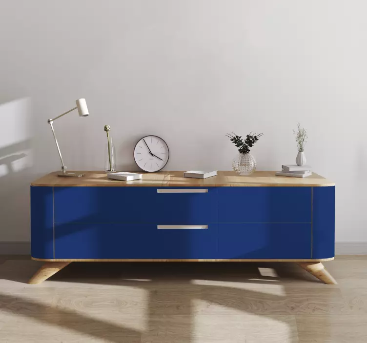 Adhésif meuble couleur bleu foncé - TenStickers