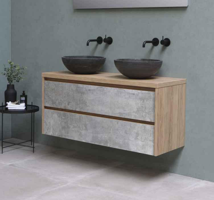 Autocollant meuble béton de style industriel - TenStickers