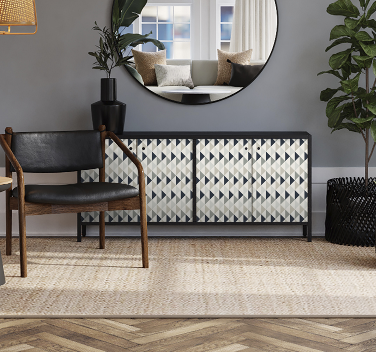 Autocollant meuble triangles géométriques - TenStickers