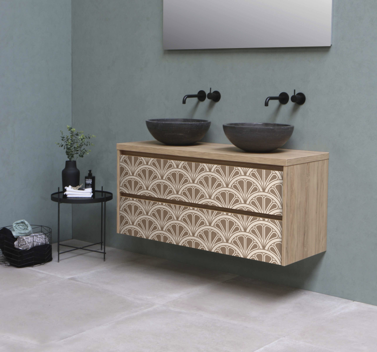 Adhésif meuble vintage art déco - TenStickers