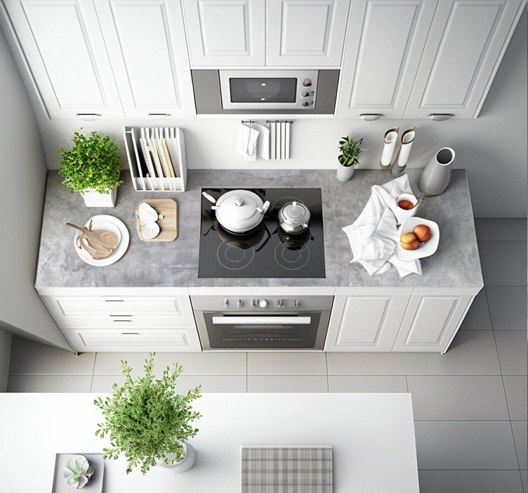 Autocollant meuble béton de style industriel - TenStickers