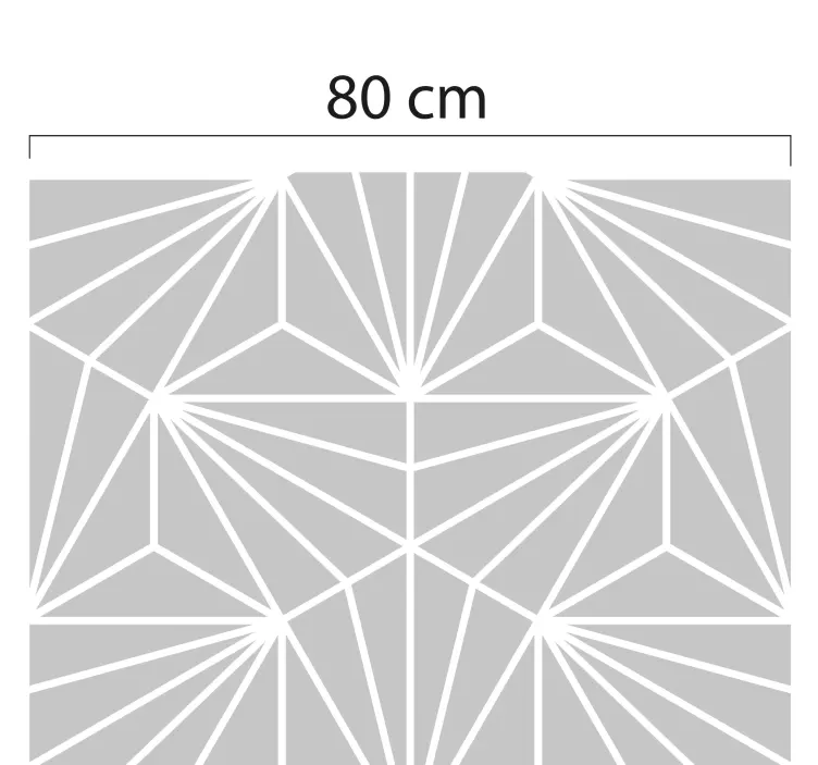 Sticker fenêtre motif géométrique occultant - TenStickers