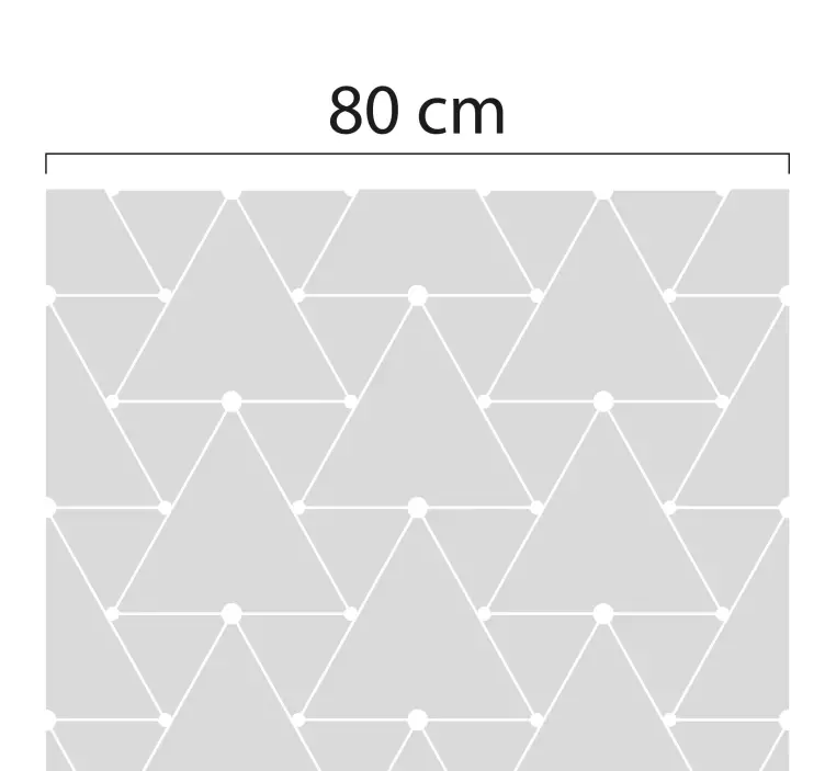 Sticker fenêtre triangles occultants - TenStickers