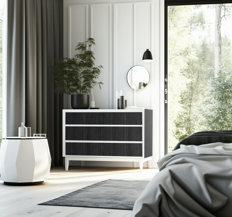 Papier adhésif - Style Bois Noir - TenStickers