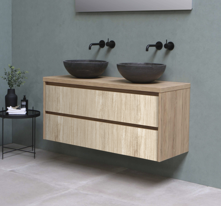 Adhésif meuble bois clair - TenStickers