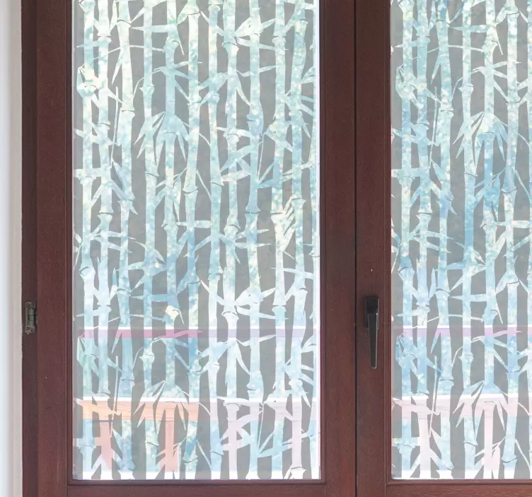 Sticker fenêtre bambou translucide - TenStickers