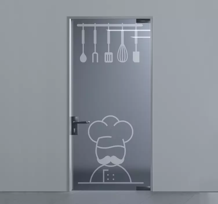 Cuisine cuisson articles porte autocollant - TenStickers