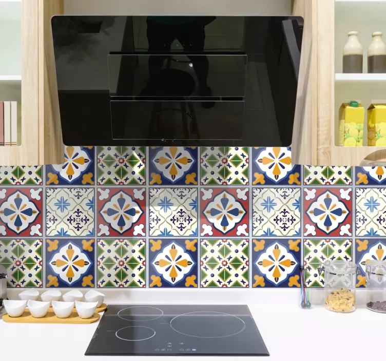 Sticker carrelage portugais traditionnel - TenStickers