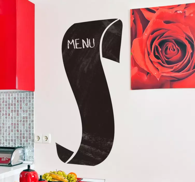 Sticker ardoise style menu sur parchemin - TenStickers