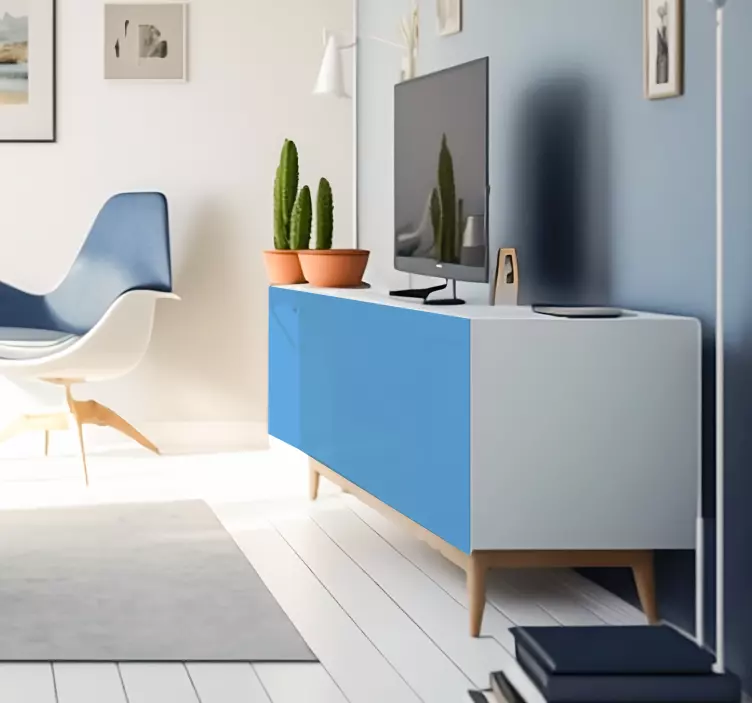 Rouleau adhésif meuble bleu clair - TenStickers