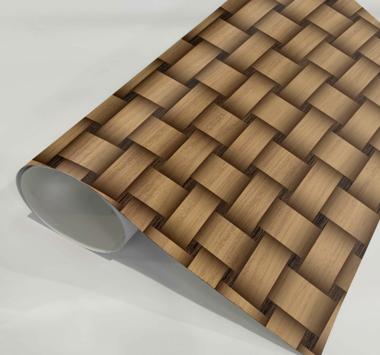 Adhésif meuble bois qui s'entrelace - TenStickers