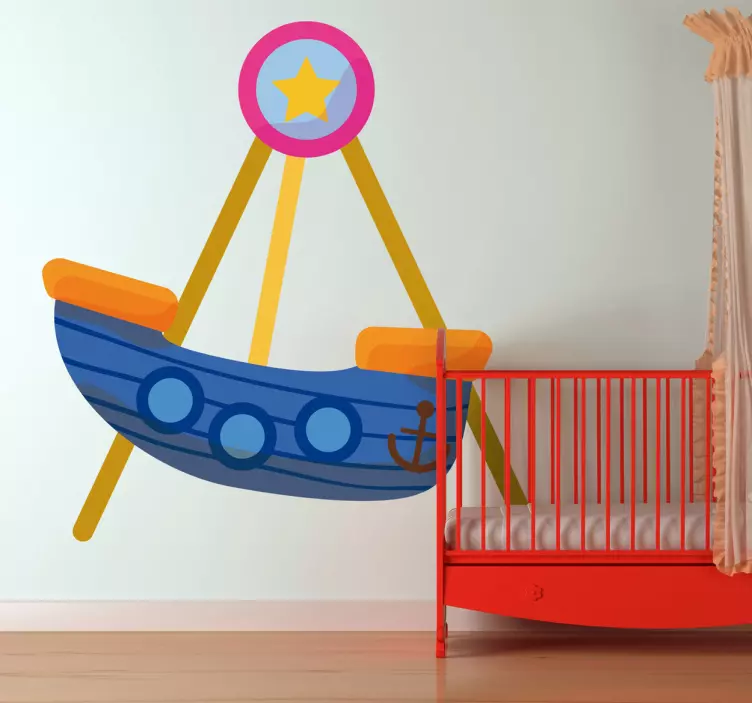 Sticker enfant bateau forain - TenStickers