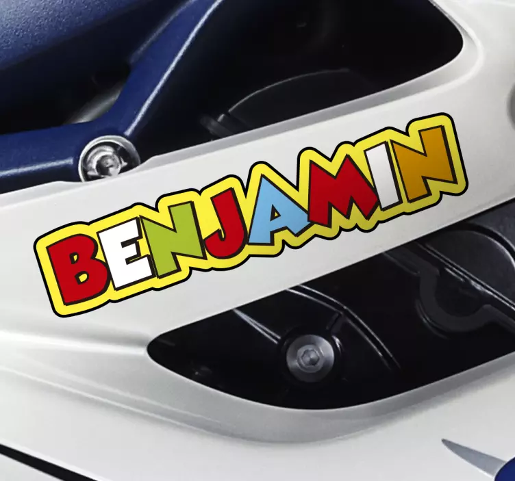 Sticker moto personnalisé style Valentino - TenStickers