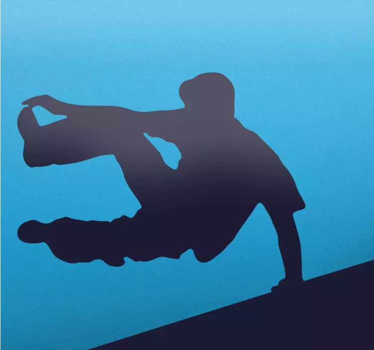 Sticker silhouette parkour - TenStickers