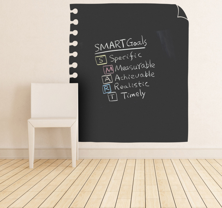 Sticker ardoise page cahier - TenStickers