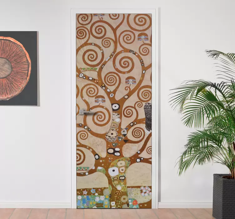 Sticker porte original arbre de vie - TenStickers