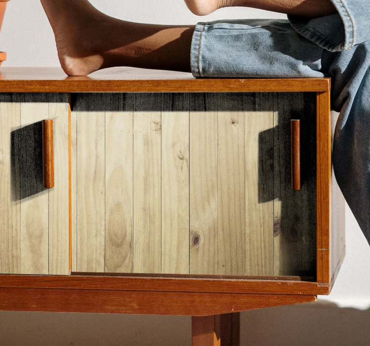 Rouleau adhésif meuble motif bois clair - TenStickers