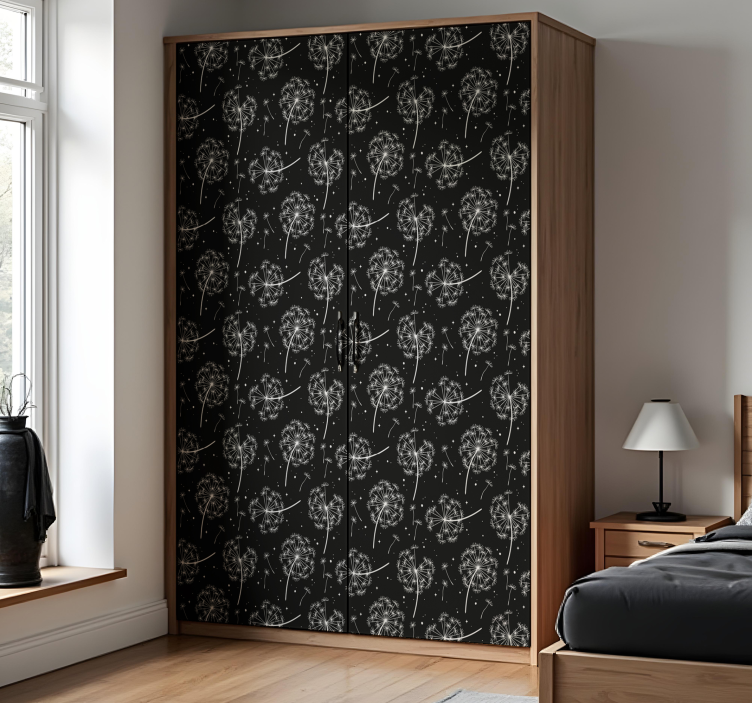 Adhésif meuble pissenlits volants - TenStickers