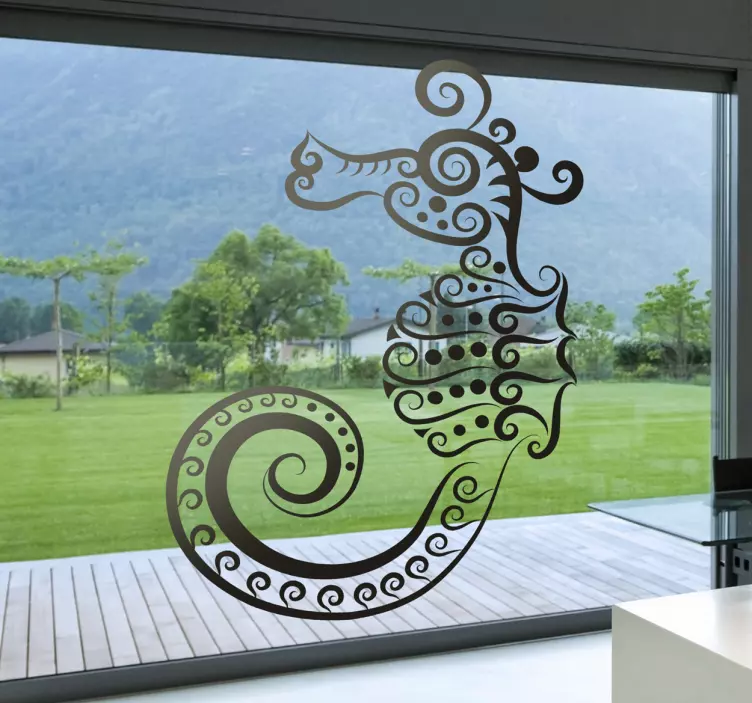 Adhésif mural motifs hippocampe - TenStickers