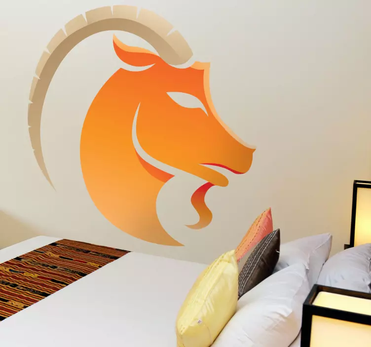 Adhésif mural signe capricorne - TenStickers