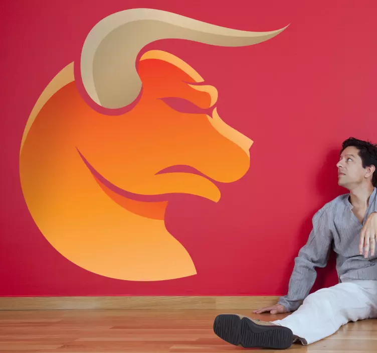 Adhésif mural signe taureau - TenStickers