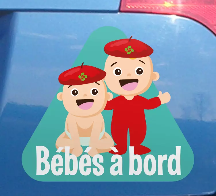 Sticker Bébé à Bord Conception de bébés mignons - TenStickers