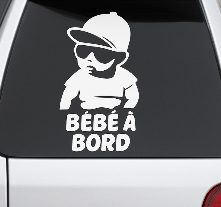 Autocollant bébé à bord cool - TenStickers