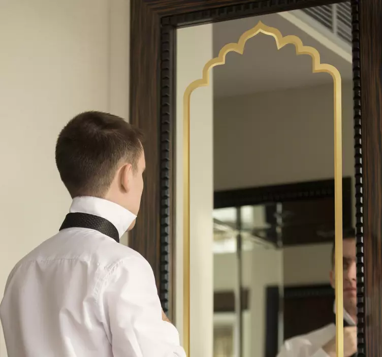 Sticker miroir cadre marocain - TenStickers