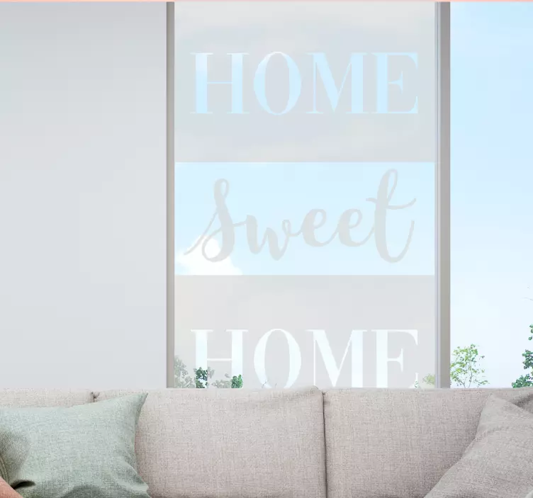 Sticker fenêtre Home sweet home - TenStickers