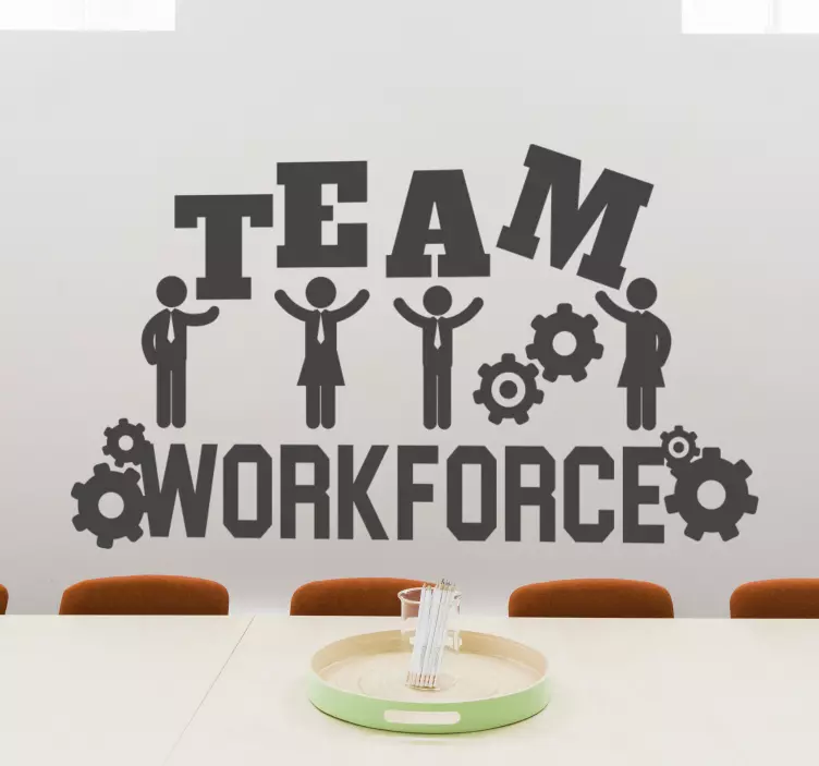 Sticker bureau "Team workforce" - TenStickers