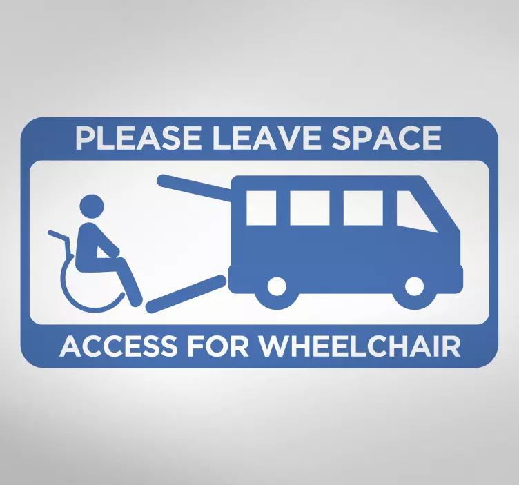 Autocollant de véhicule d'accès en fauteuil roulant - TenStickers